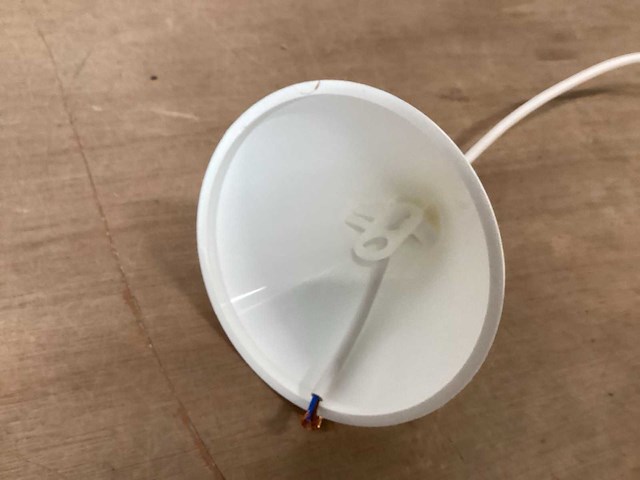 Snoerpendel, e27 fitting, kunstof wit (50x) - afbeelding 2 van  2