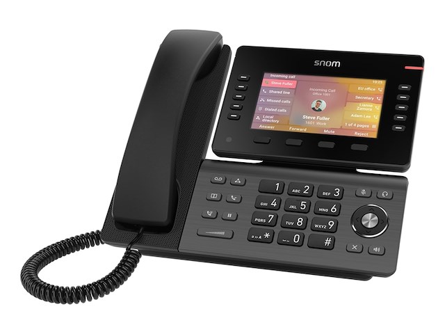 Snom d865 professionele ipbureautelefoon met 5 enscherm en wifi - afbeelding 1 van  3