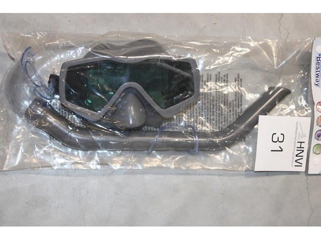 Snorkelset bestway bestaande uit snorkel, zwemvliezen en bril. - afbeelding 2 van  2
