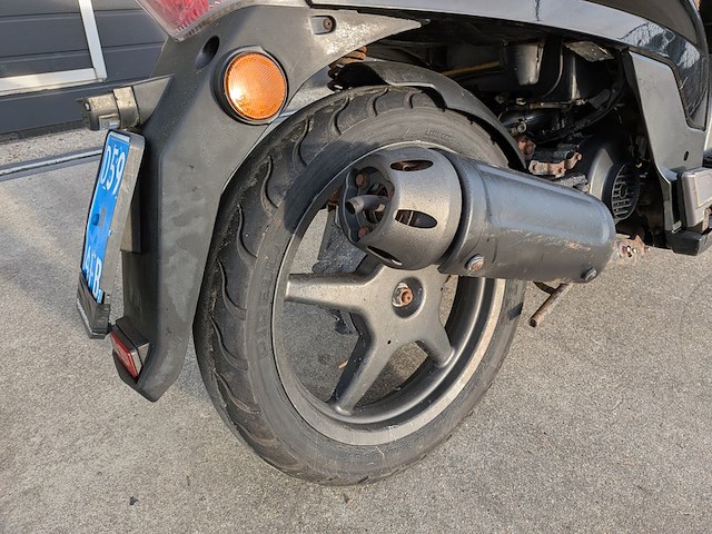 Snorscooter, kymco, people s, zwart, 2009 - afbeelding 18 van  32