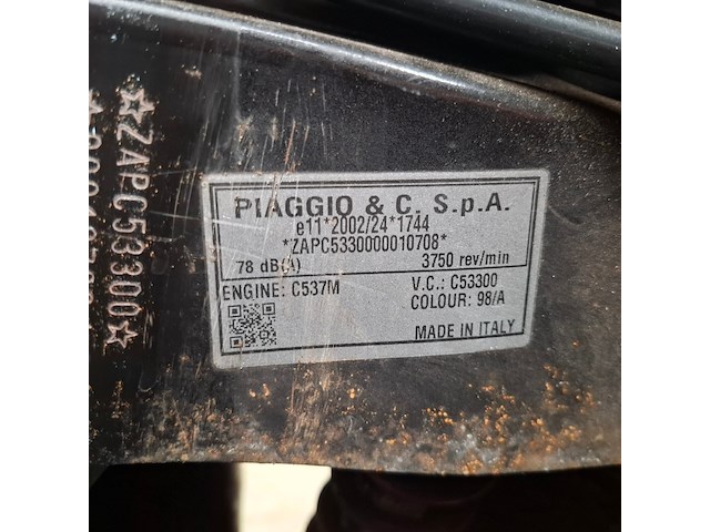 Snorscooter, piaggio, vespa sprint primavera 4t, 2017 - afbeelding 21 van  33