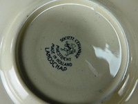 Societé ceramique maestricht gebaksbordjes. deco landschap - afbeelding 5 van  5