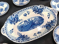 Société céramique maestricht serviesdelen in het peacock blauw decor - afbeelding 3 van  5