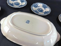 Société céramique maestricht serviesdelen in het peacock blauw decor - afbeelding 4 van  5