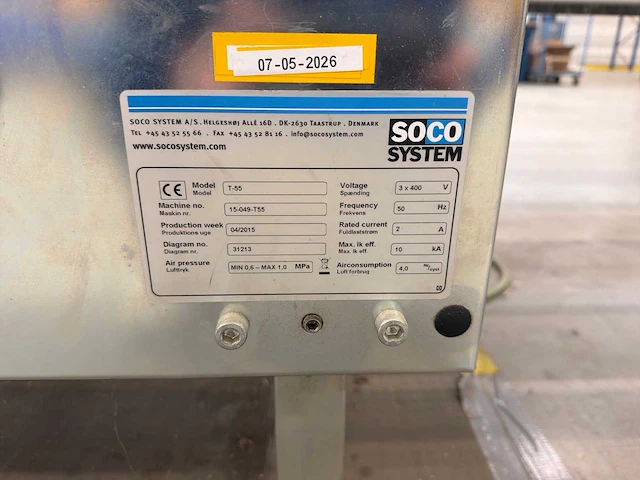 Soco system - 2015 - t-55 - dozensluitmachine met rollerbaan - afbeelding 6 van  7