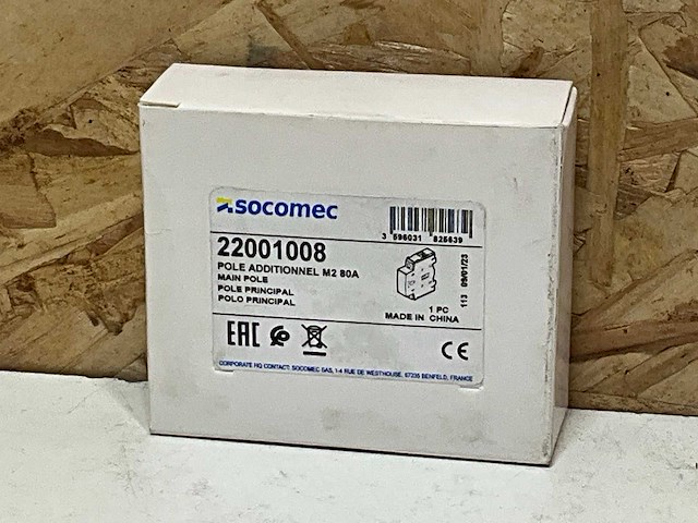 Socomec 22001008 onderbroken hoofdpool m2 80a (18x) - afbeelding 2 van  2