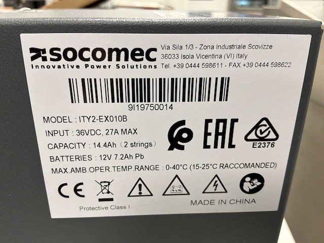 Socomec ity-two10b / ex010b ups-systeem - afbeelding 5 van  5