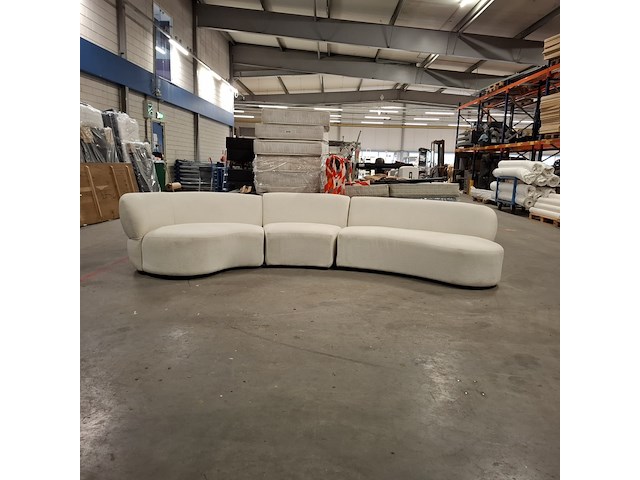 Sofa | 3,5 seater, arm left, rivièra maison, san remo , wit - afbeelding 1 van  7