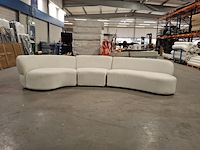 Sofa | 3,5 seater, arm left, rivièra maison, san remo , wit - afbeelding 1 van  7