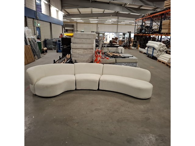 Sofa | 3,5 seater, arm left, rivièra maison, san remo , wit - afbeelding 2 van  7