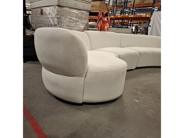 Sofa | 3,5 seater, arm left, rivièra maison, san remo , wit - afbeelding 3 van  7