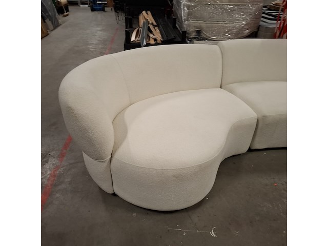 Sofa | 3,5 seater, arm left, rivièra maison, san remo , wit - afbeelding 4 van  7