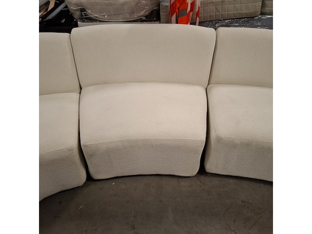 Sofa | 3,5 seater, arm left, rivièra maison, san remo , wit - afbeelding 5 van  7