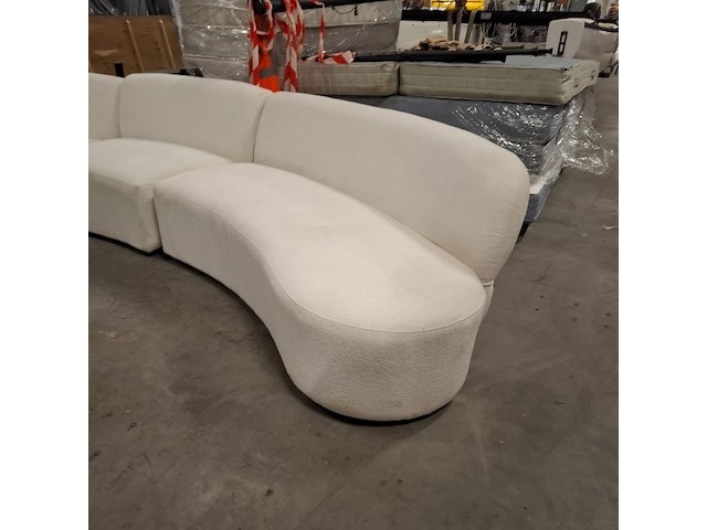 Sofa | 3,5 seater, arm left, rivièra maison, san remo , wit - afbeelding 6 van  7