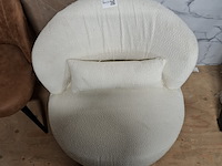 Sofa chair, boucle wit - afbeelding 3 van  4