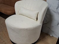 Sofa chair, boucle wit - afbeelding 4 van  4