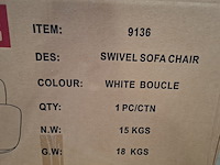 Sofa chair wit boucle, 2025 - afbeelding 3 van  4