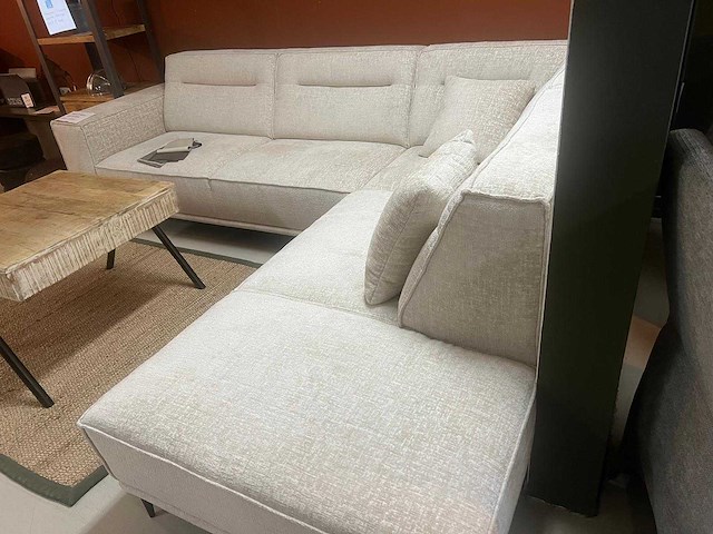 Sofa montell nederlandse productie beige weefstof nieuw - afbeelding 2 van  2