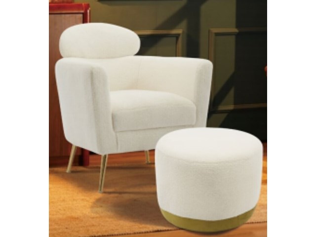 Sofa+hocker teddy boucle beige, 2025 - afbeelding 1 van  4