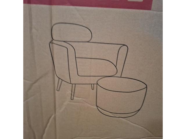 Sofa+hocker teddy boucle beige, 2025 - afbeelding 2 van  4