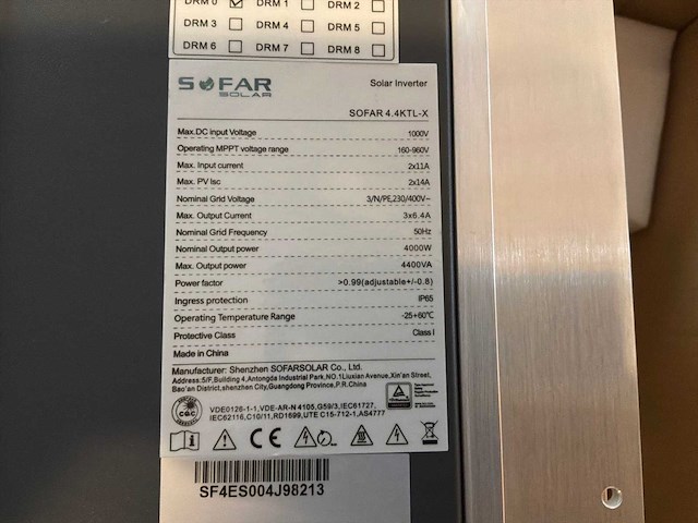 Sofar 4.4ktl-x omvormer - afbeelding 5 van  5