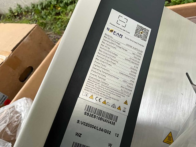 Sofar 5.5ktlx-g3 omvormer - afbeelding 2 van  3