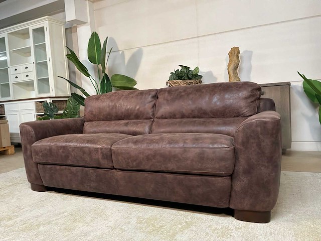 Sofitalia leren bankstel - afbeelding 1 van  10