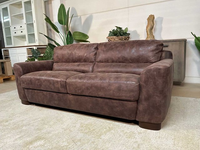 Sofitalia leren bankstel - afbeelding 2 van  10