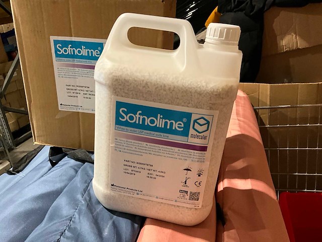 Sofnolime absorptiemiddel / ademkalk (4,5kg) (10x) - afbeelding 2 van  4