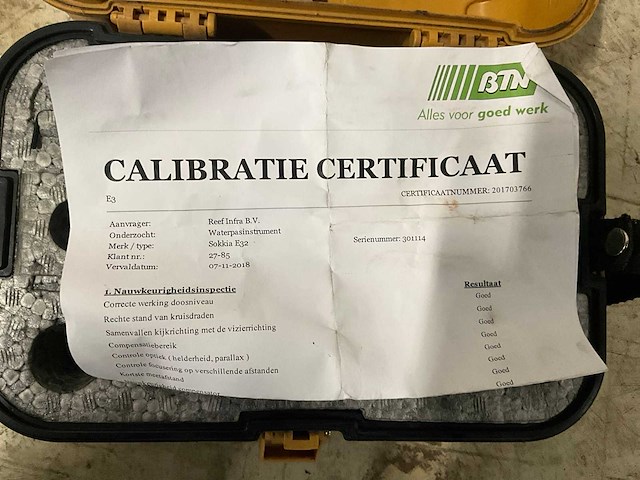 Sokkia e32 waterpasinstrument / kijker - afbeelding 7 van  7