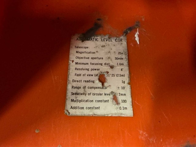 Sokkisha c3a waterpasinstrument - afbeelding 5 van  5