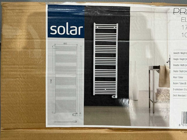 Solar - prorad electric - designradiator 66 x 174 cm - afbeelding 2 van  5