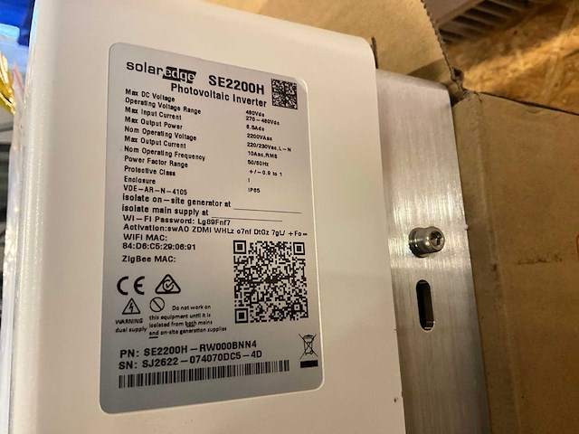Solar edge se2200h omvormer - afbeelding 4 van  5