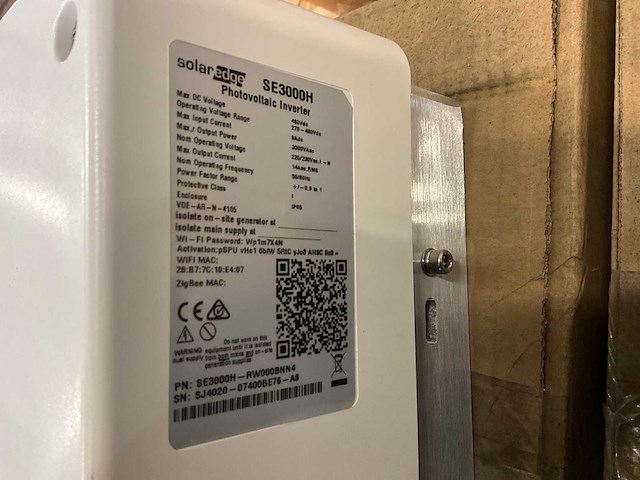 Solar edge se3000h omvormer (2x) - afbeelding 5 van  5
