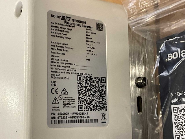 Solar edge se3000h omvormer (2x) - afbeelding 4 van  4