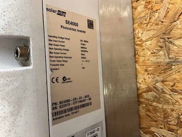 Solar edge se4000 omvormer - afbeelding 5 van  5