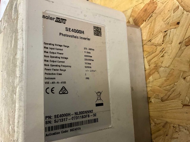 Solar edge se4000h omvormer - afbeelding 4 van  4