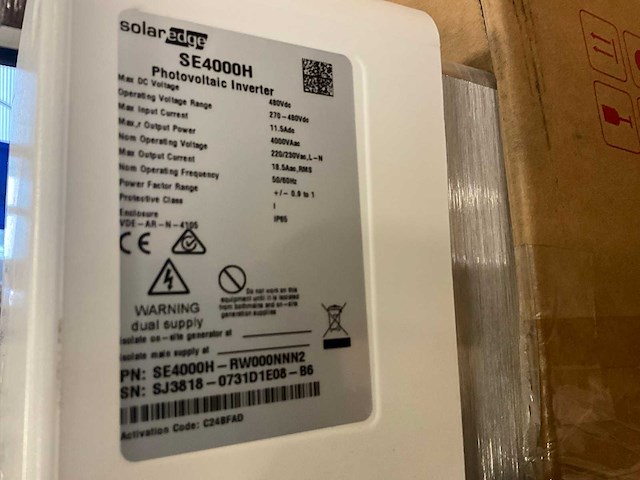 Solar edge se4000h omvormer - afbeelding 4 van  4