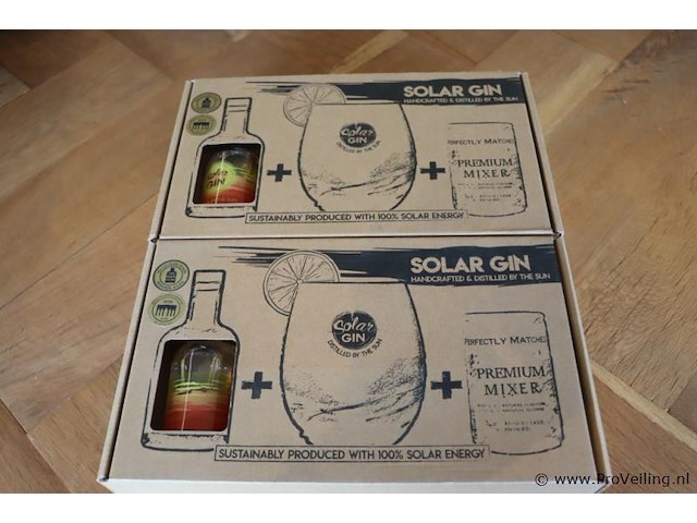 Solar gin geschenkset - 2 stuks - afbeelding 1 van  6