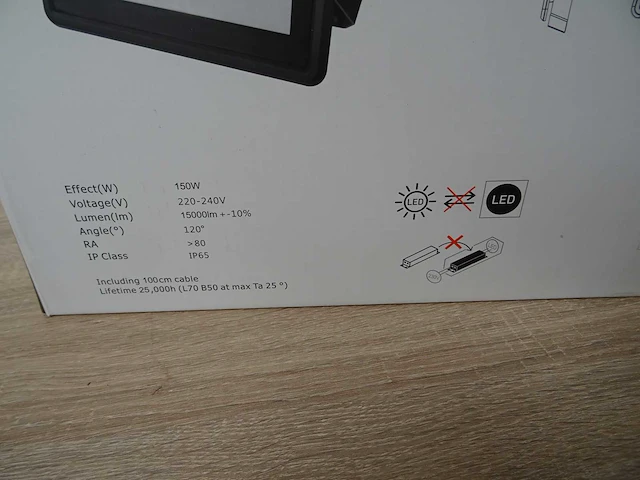 Solar netto - fox floodlight 150w - breedstraler led - afbeelding 2 van  2