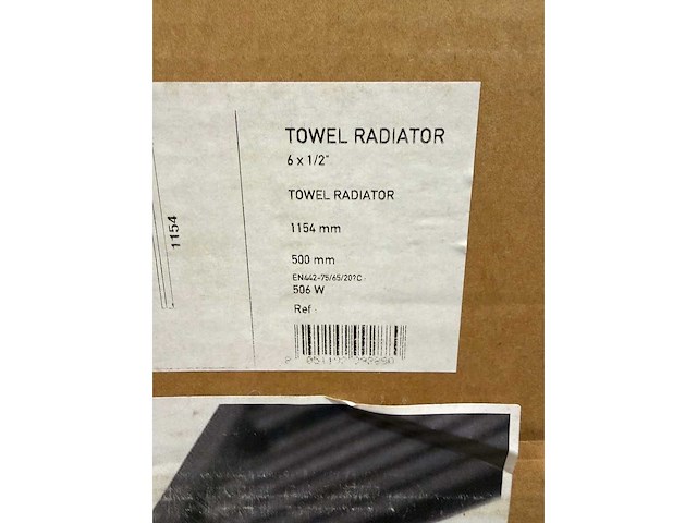 Solar plus - handdoekradiator 1154x500 mm - afbeelding 5 van  5