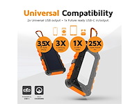 Solar powerbank zonneenergie powerbank 10.000 mah - afbeelding 3 van  5