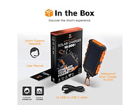 Solar powerbank zonneenergie powerbank 10.000 mah - afbeelding 4 van  5