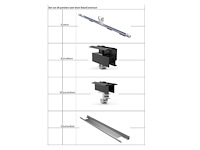 Solarconstruct - montageset platdak voor 10 panelen (2 rijen van 5) - afbeelding 2 van  6