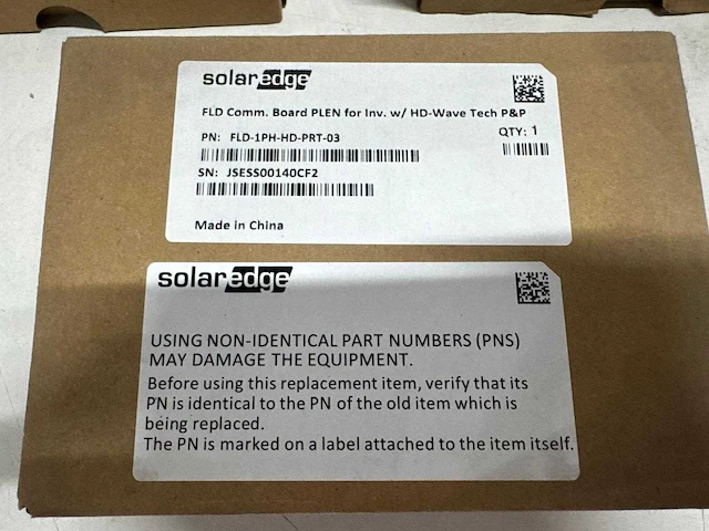 Solaredge - fld-1ph-hd-prt-03 / fld-3ph-25l-prt-03 - communicatiebord (3x) - afbeelding 2 van  7