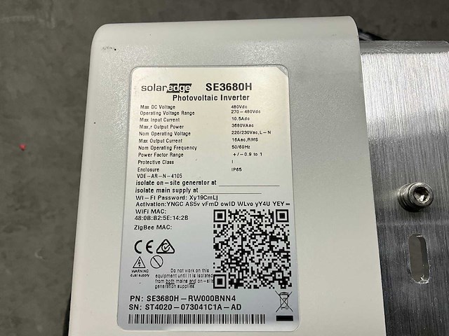 Solaredge - se3680h - omvormer - afbeelding 5 van  5