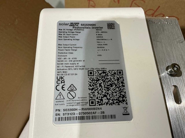 Solaredge se2200h omvormer - afbeelding 4 van  4