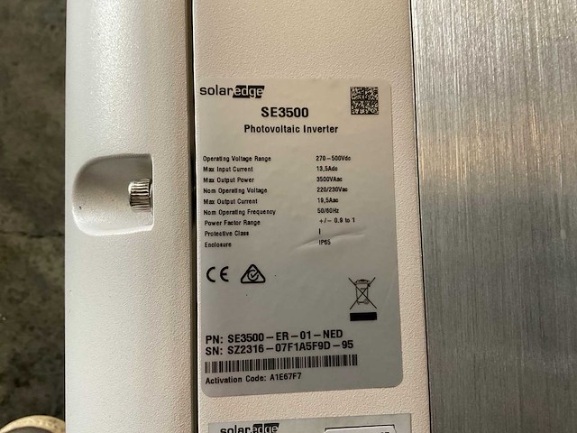 Solaredge se3500 omvormer - afbeelding 4 van  4