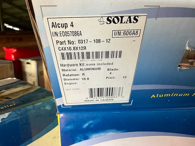 Solas - alcup 4 - scheepsschroef - propeller - buitenboordmotor - afbeelding 2 van  7