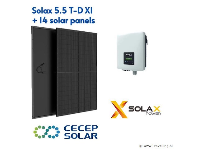 Solax x1 5.5k-t-d(l) + 14 zonnepanelen - afbeelding 1 van  9